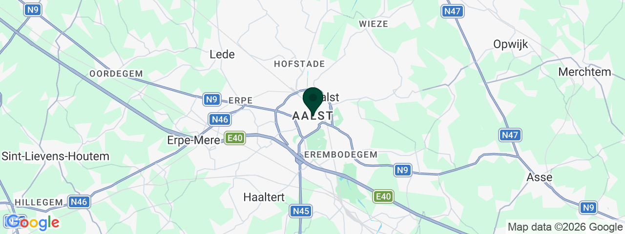 Kaart met vacatures in Aalst