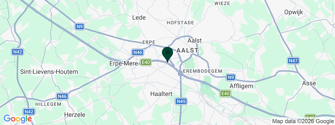 Kaart met vacatures in Aalst