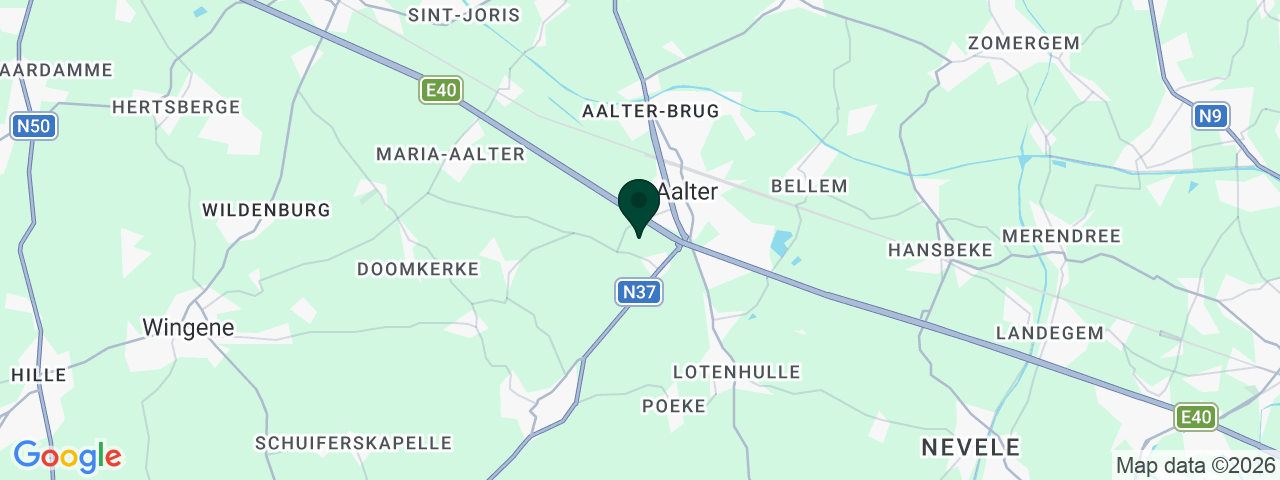 Kaart met vacatures in Aalter