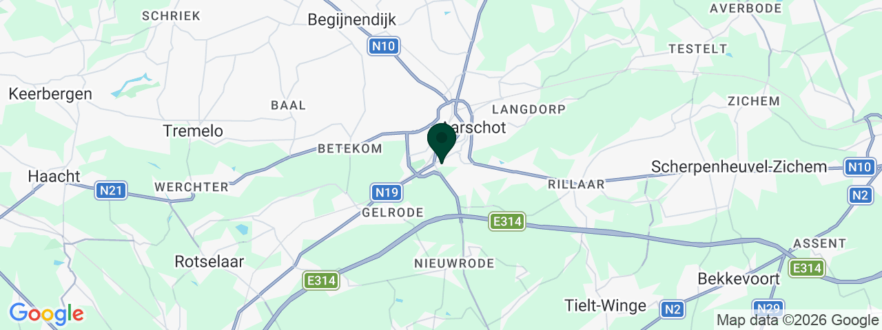 Kaart met vacatures in Aarschot