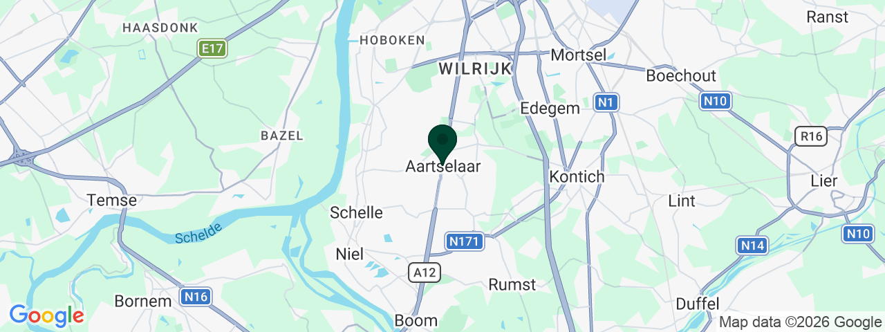 Kaart met vacatures in Aartselaar