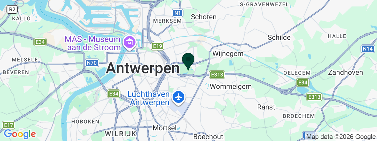 Kaart met vacatures in Antwerpen
