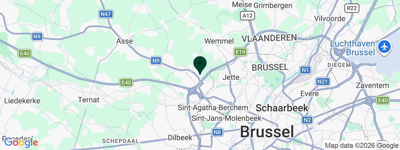 Kaart met vacatures in Asse