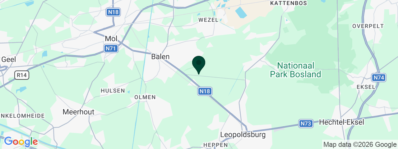 Kaart met vacatures in Balen