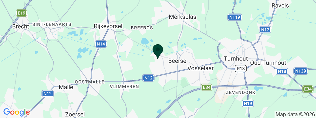 Kaart met vacatures in Beerse