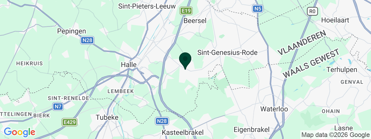 Kaart met vacatures in Beersel