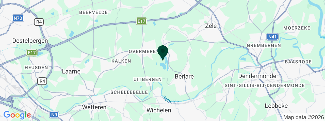Kaart met vacatures in Berlare