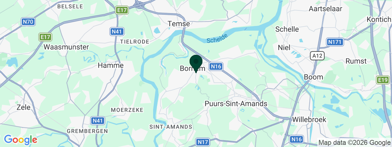 Kaart met vacatures in Bornem
