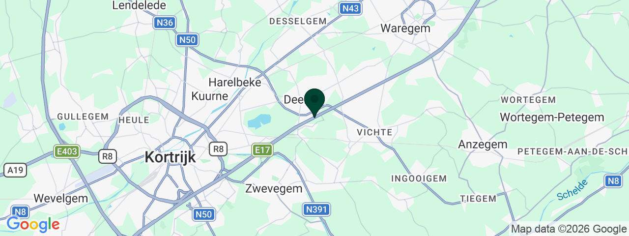 Kaart met vacatures in Deerlijk