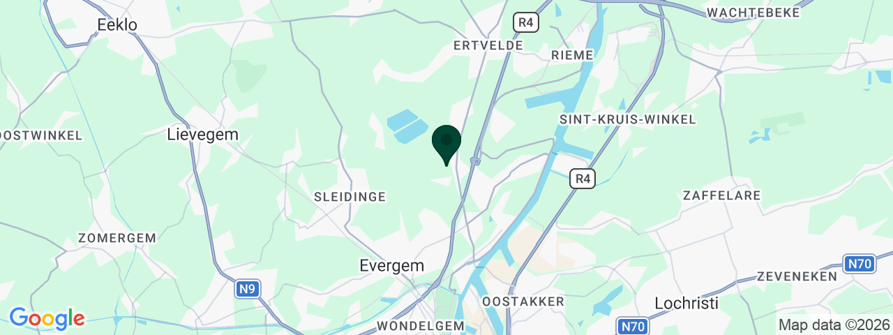 Kaart met vacatures in Evergem