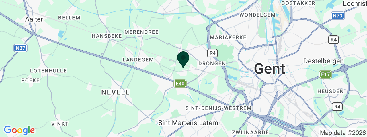Kaart met vacatures in Gent