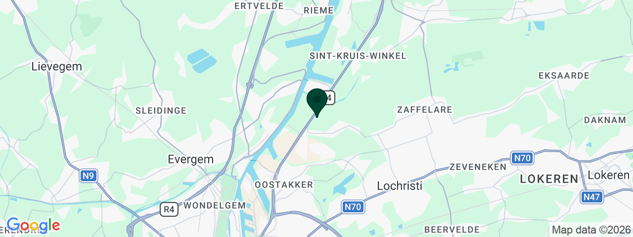 Kaart met vacatures in Gent