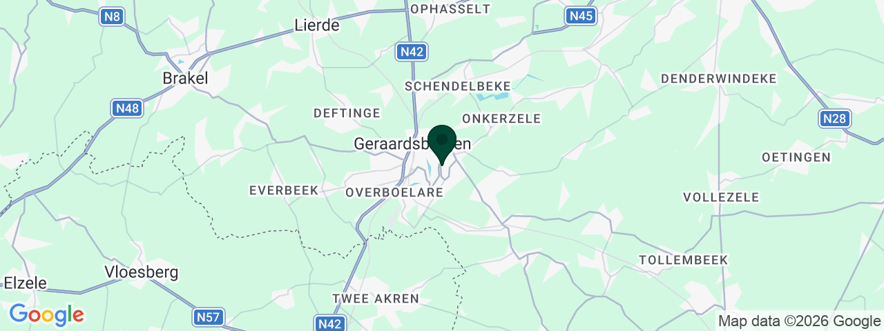 Kaart met vacatures in Geraardsbergen