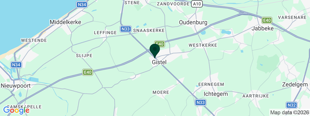 Kaart met vacatures in Gistel