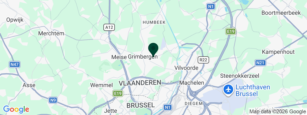 Kaart met vacatures in Grimbergen