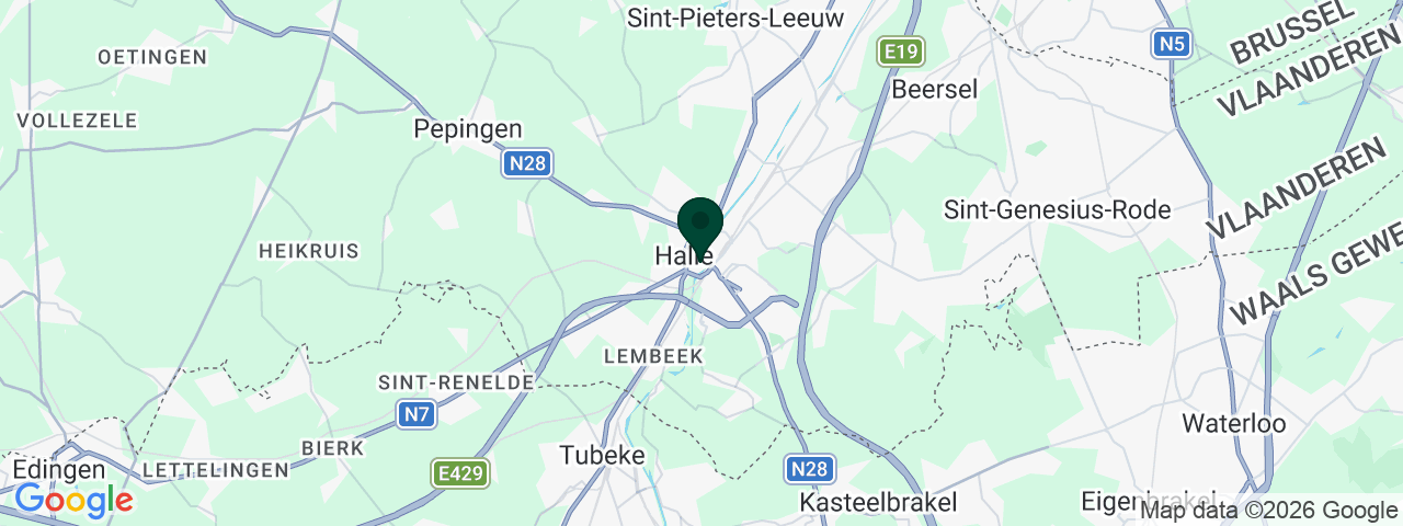 Kaart met vacatures in Halle
