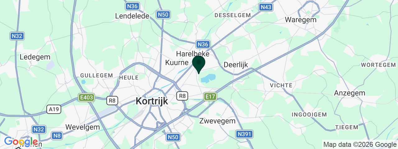 Kaart met vacatures in Harelbeke