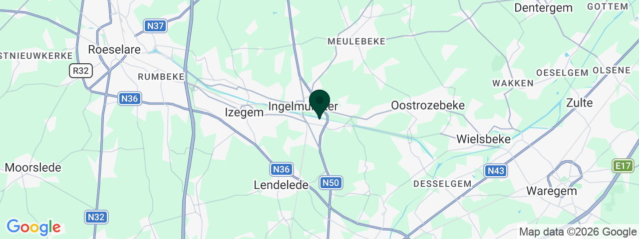 Kaart met vacatures in Ingelmunster