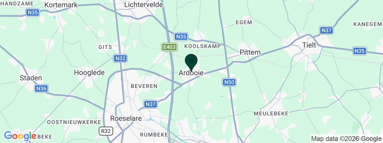 Kaart met vacatures in Izegem