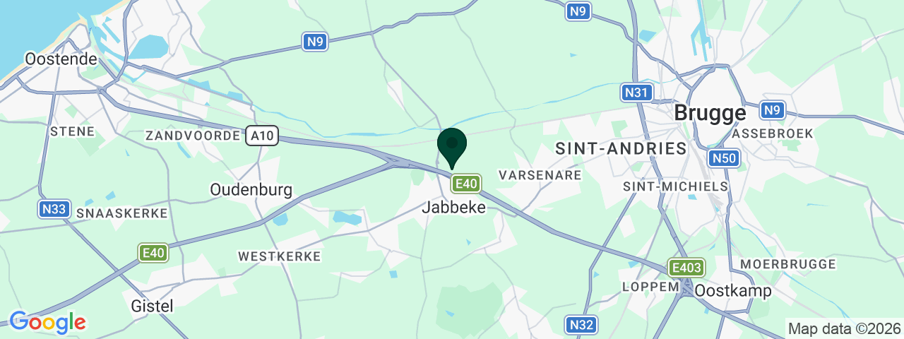 Kaart met vacatures in Jabbeke