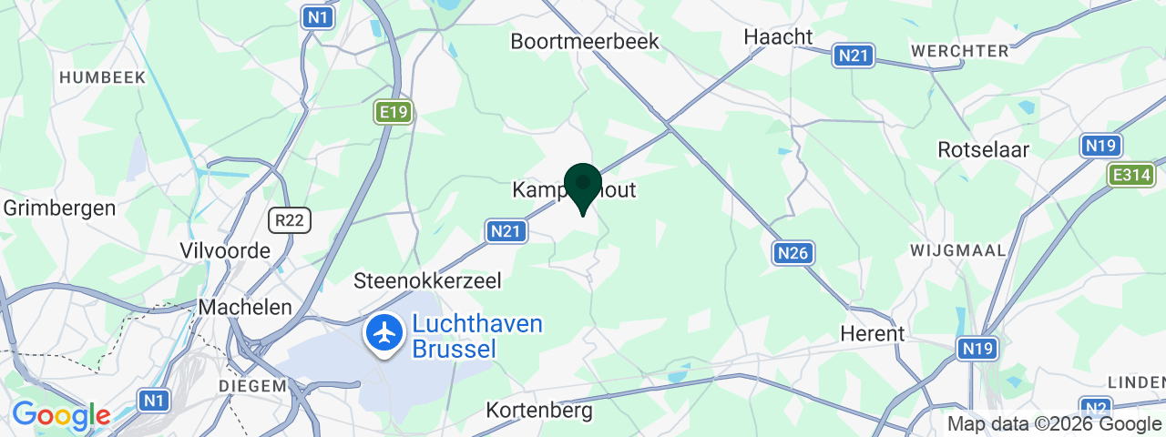 Kaart met vacatures in Kampenhout