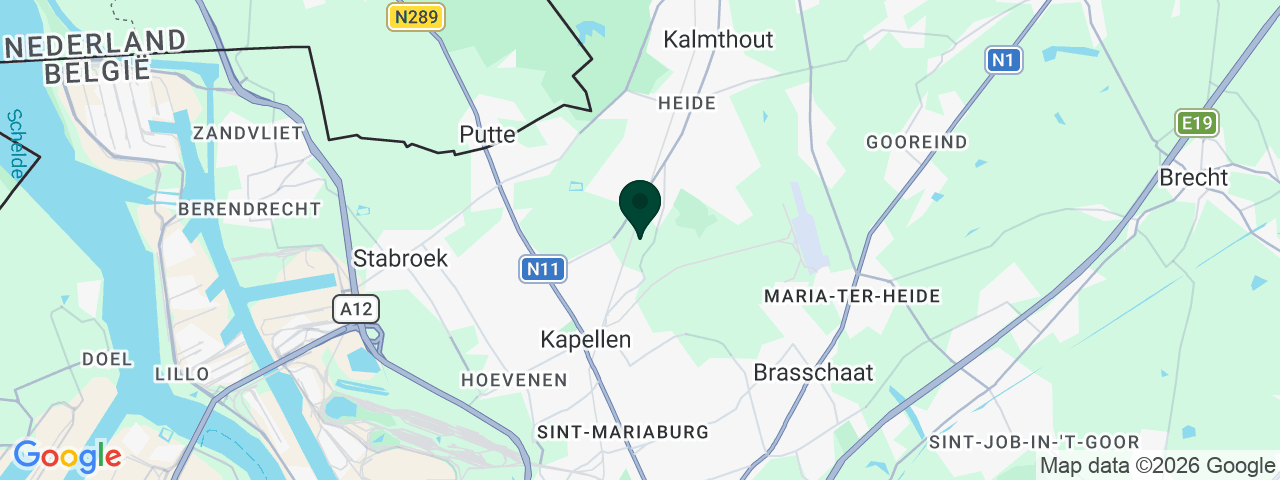 Kaart met vacatures in Kapellen