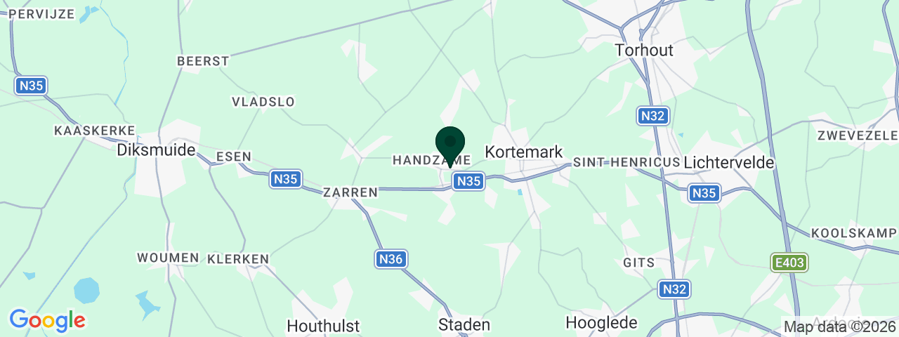 Kaart met vacatures in Kortemark
