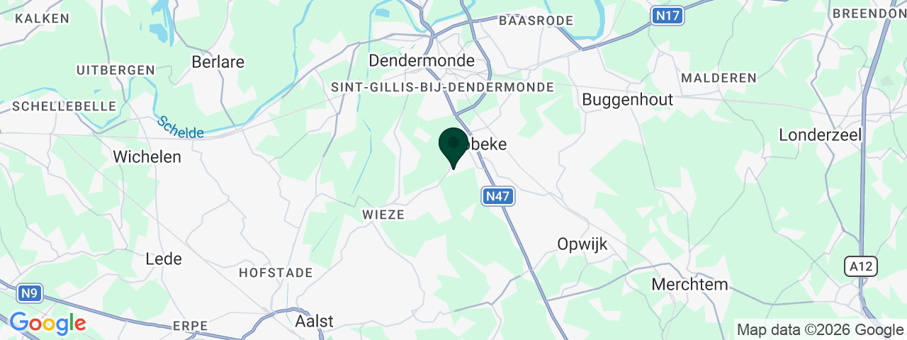 Kaart met vacatures in Lebbeke