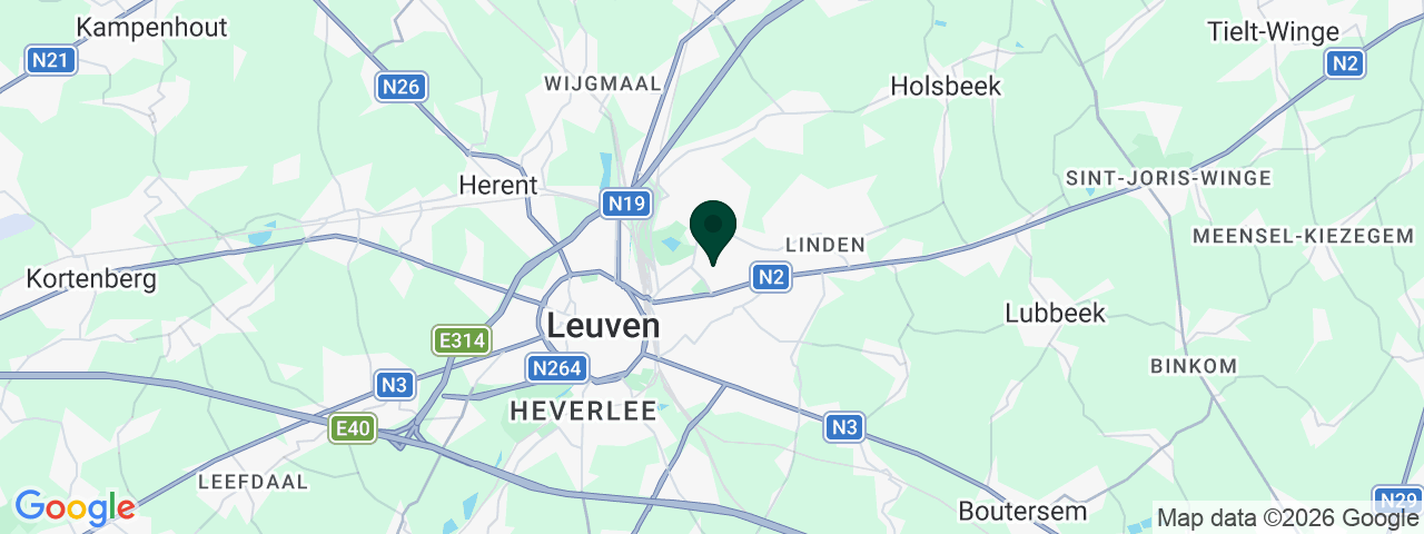 Kaart met vacatures in Leuven