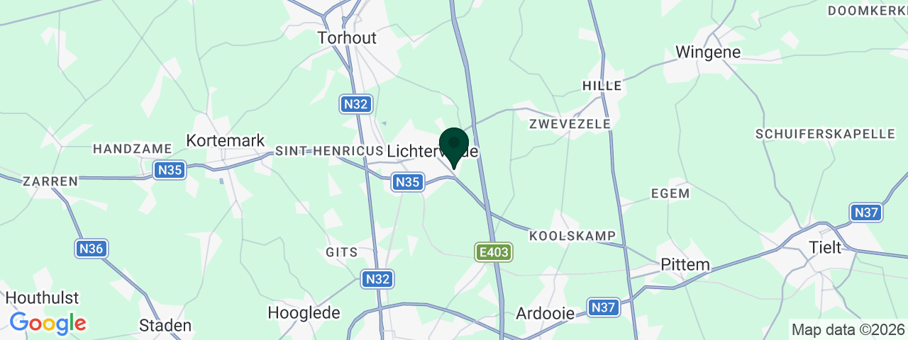 Kaart met vacatures in Lichtervelde