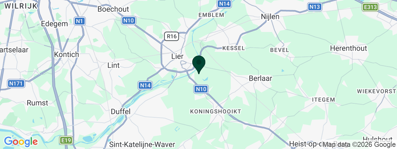 Kaart met vacatures in Lier