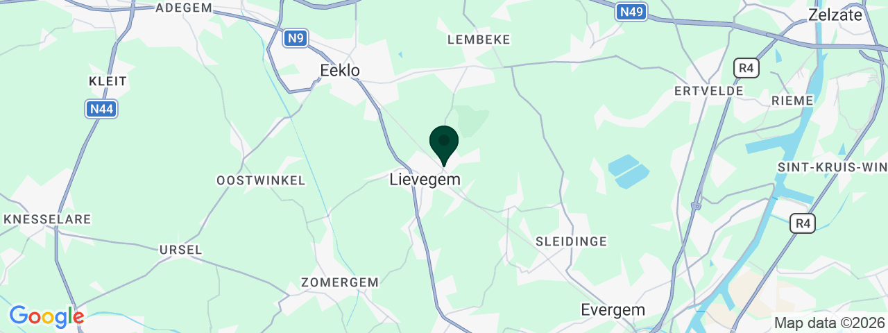Kaart met vacatures in Lievegem