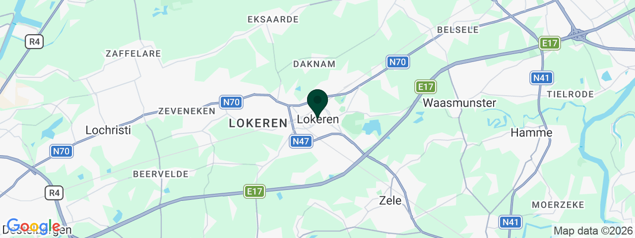 Kaart met vacatures in Lokeren