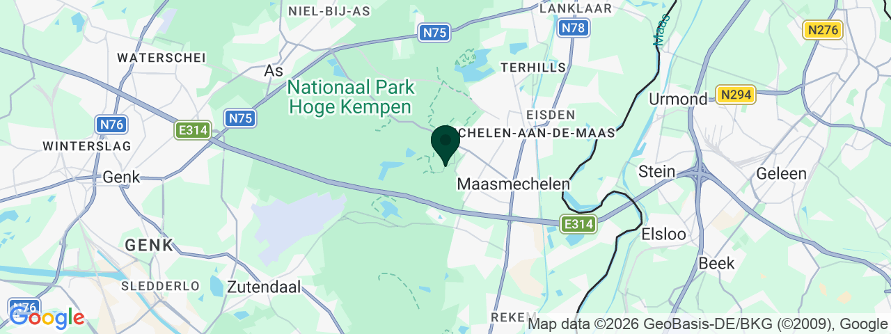 Map showing job vacancies in Maasmechelen