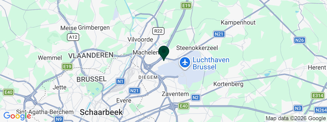 Kaart met vacatures in Machelen