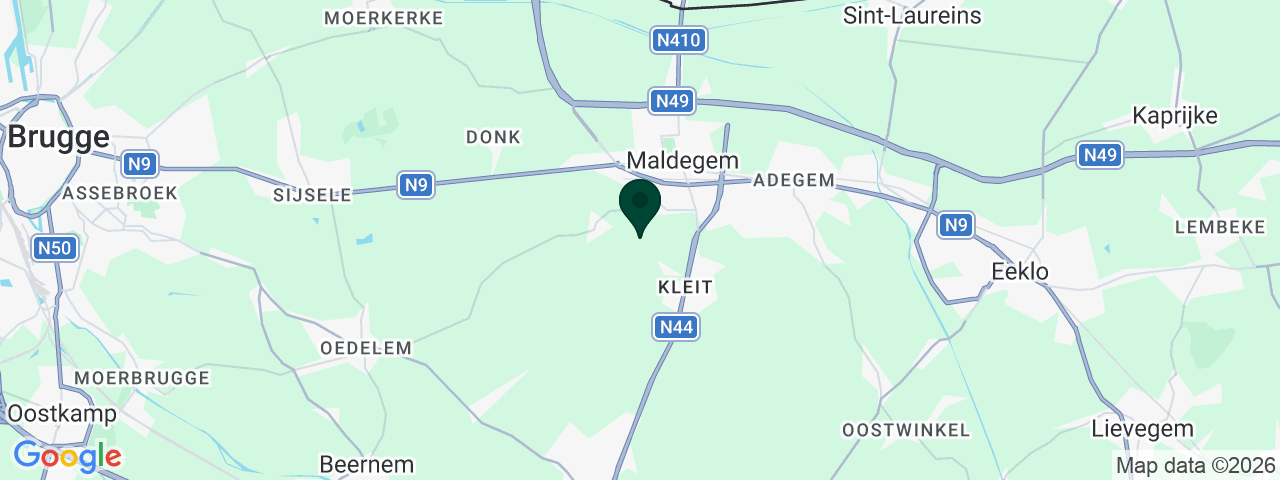 Kaart met vacatures in Maldegem