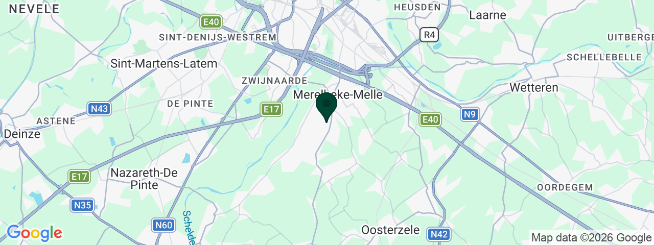 Kaart met vacatures in Merelbeke