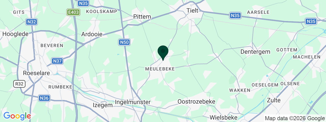Kaart met vacatures in Meulebeke
