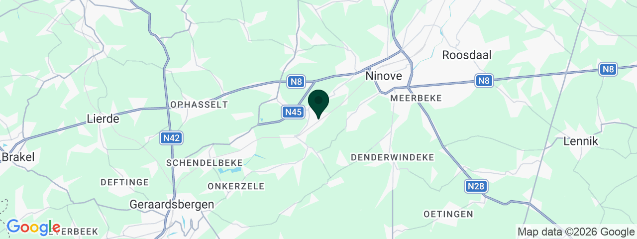 Kaart met vacatures in Ninove