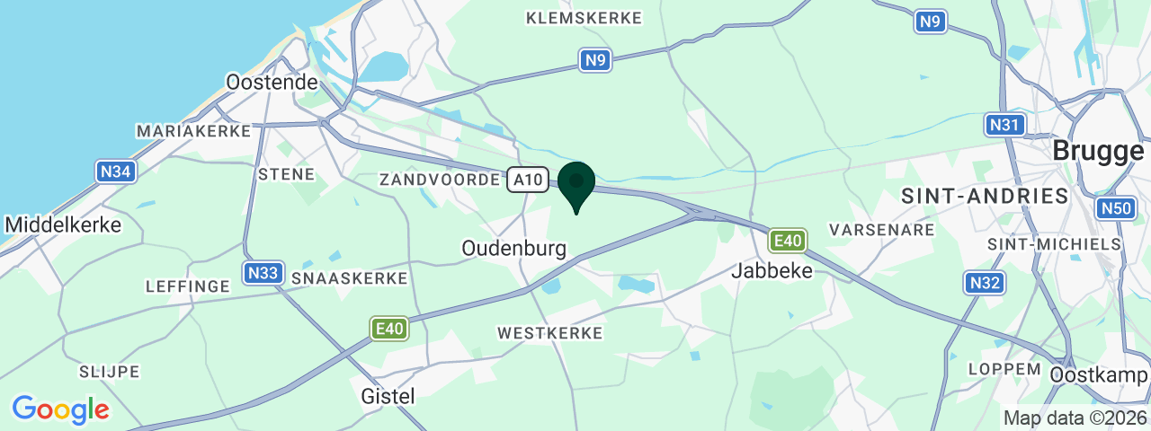Kaart met vacatures in Oudenburg