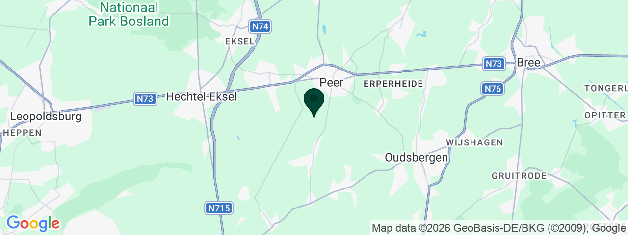Kaart met vacatures in Peer