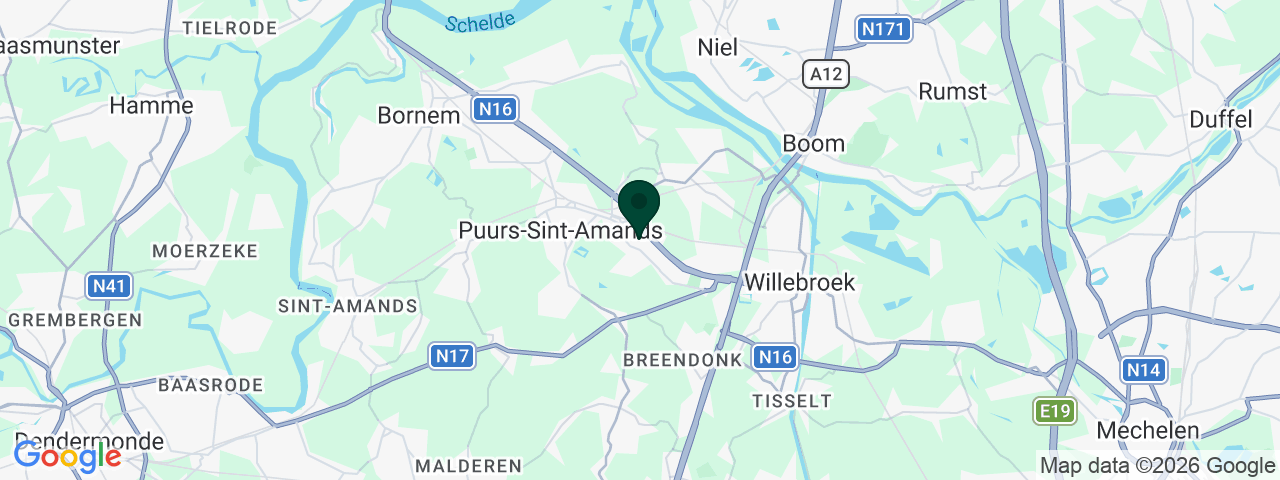 Kaart met vacatures in Puurs
