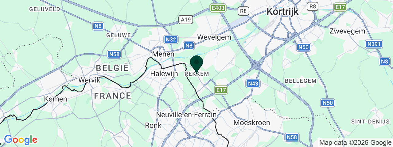 Kaart met vacatures in Rekkem