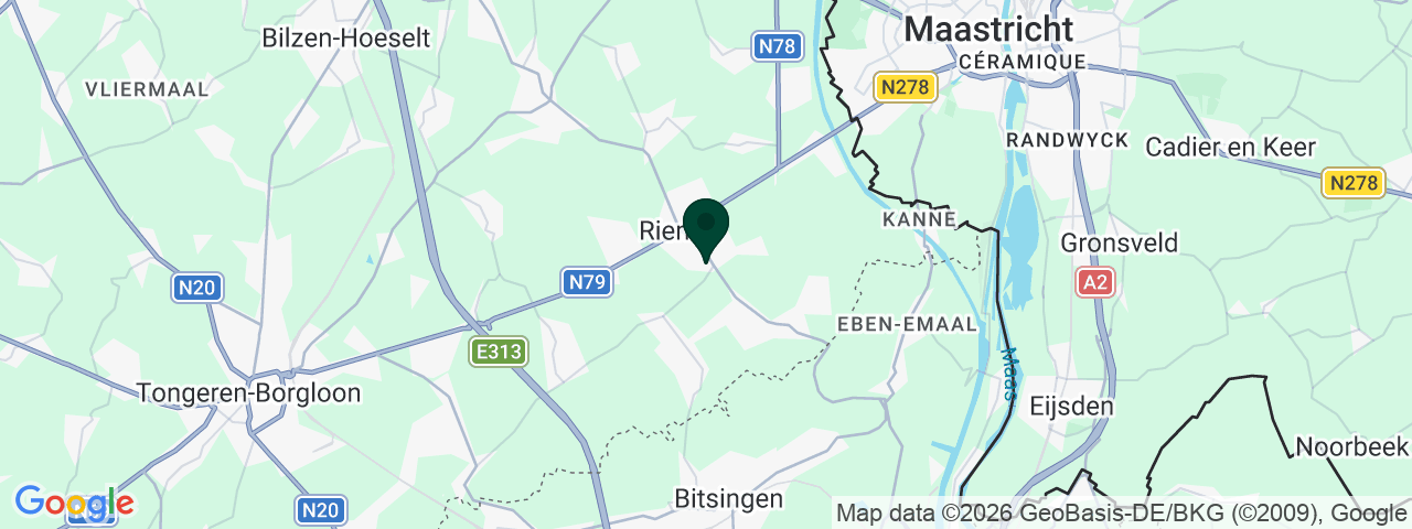 Kaart met vacatures in Riemst