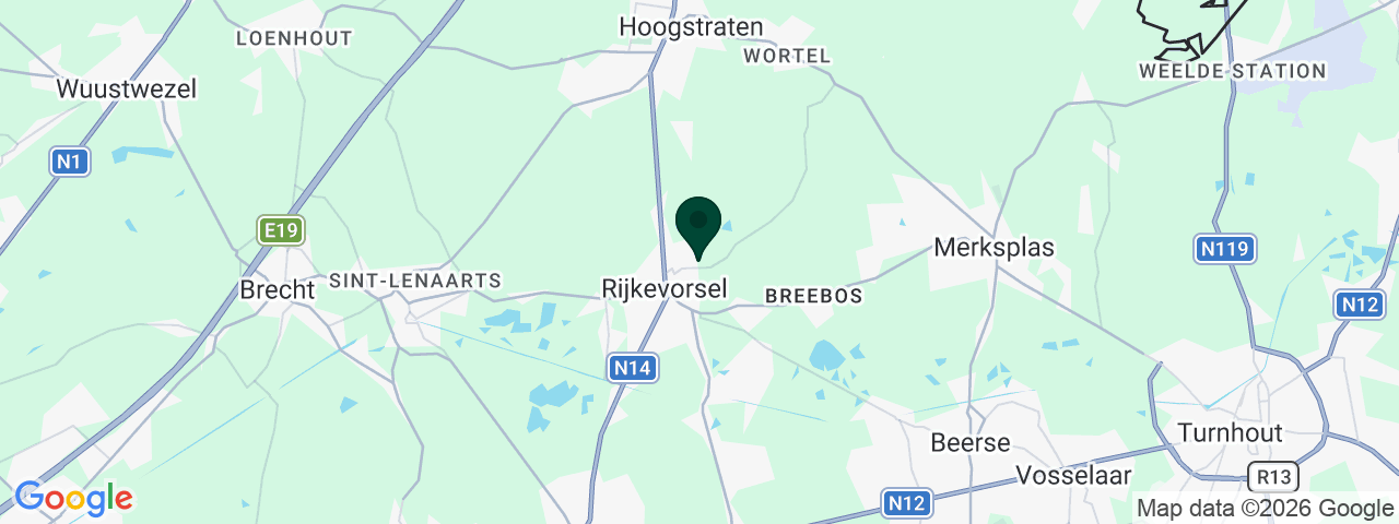Kaart met vacatures in Rijkevorsel