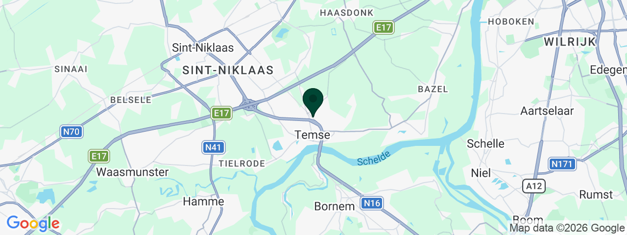 Kaart met vacatures in Temse