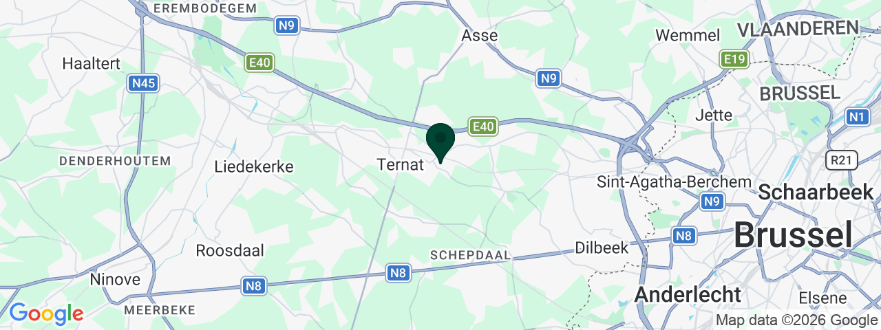 Kaart met vacatures in Ternat