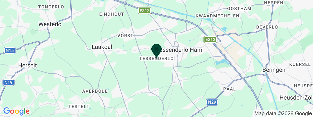 Kaart met vacatures in Tessenderlo