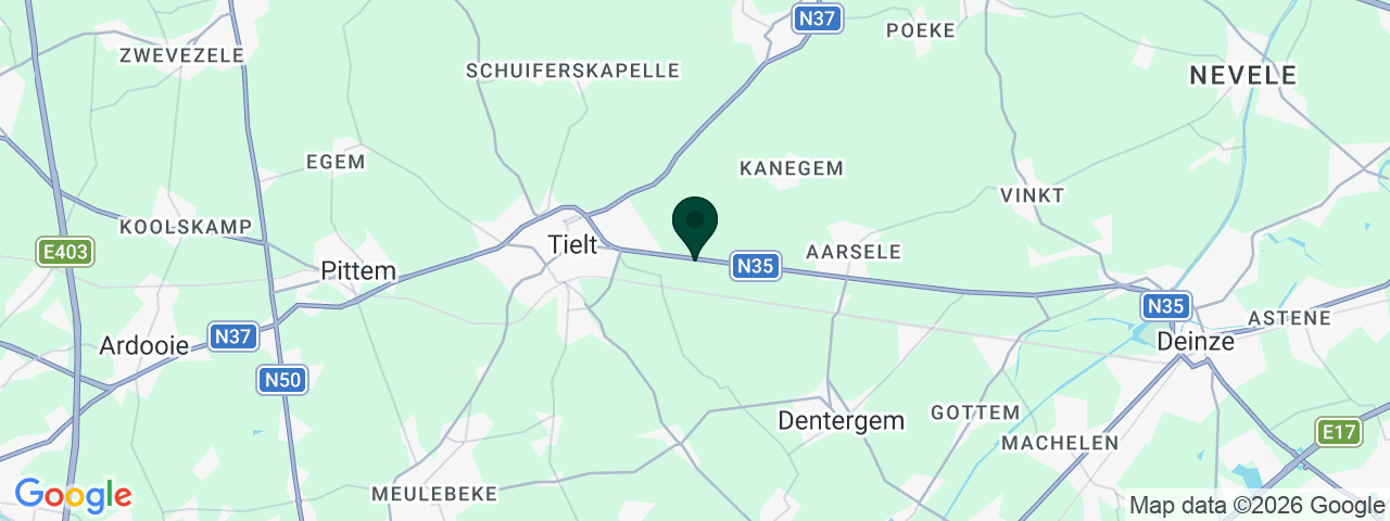 Kaart met vacatures in Tielt