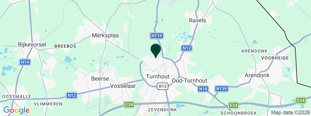 Kaart met vacatures in Turnhout